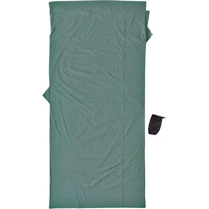 Cocoon Travelsheet Travel Blanket, Cotton, Cactus Blue, 238 x 117 cm