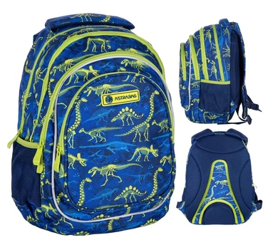 Багатофункціональний шкільний рюкзак AstraBag, синій, 20 л