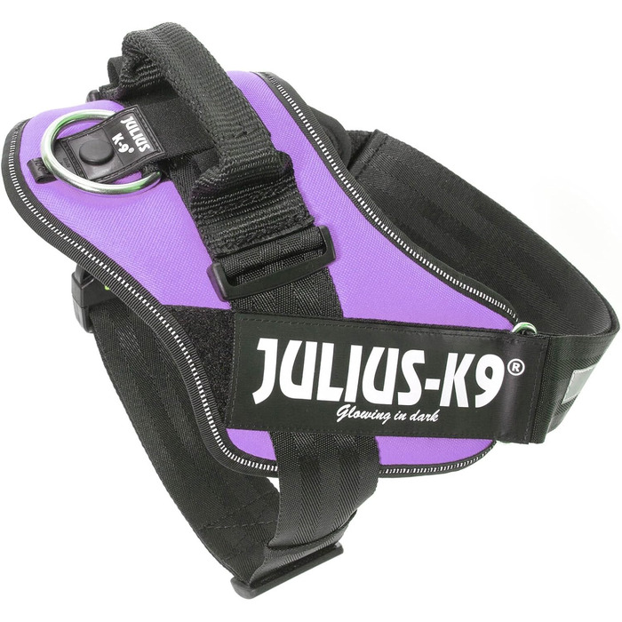 Шлейка Julius-K9 IDC Powergeschirr для собак з двома безкоштовними нашивками, розмір 0 (M), фіолетовий