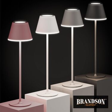 LED настільна лампа CSL з акумулятором - бездротова, сенсорна, диммування, 3 кольори світла, метал, великий акумулятор, для дому та вулиці