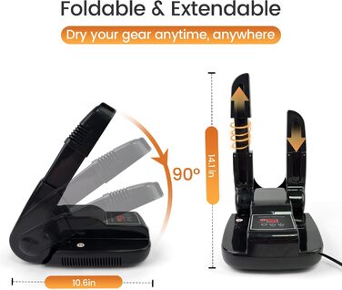 MBSM Boot and Shoe Dryer, Glove Dryer, Electric Shoe Dryer, Portable Adjustable Length and Timer, Foldable Design & Quick-Drying for Shoes