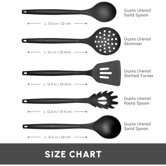 Набір ножів Karaca Gusto 12 предметів з дощечкою та кухонними аксесуарами. Ножі з нержавіючої сталі, ергономічні ручки. Чорний колір.