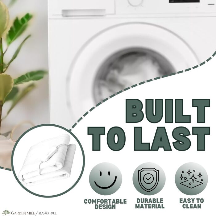 Електрична ковдра Marco Paul з підігрівом, велика флісова ковдра, терапія теплом, для зняття болю в спині, для дивана (сірий фліс)