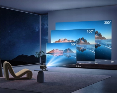 Проектор Heelly Smart TV: 20000 Лм, Android, WiFi, Full HD, підтримка 4K, автофокус