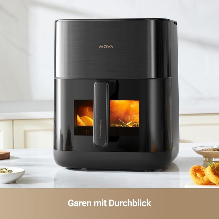Фритюрниця аерофрі Mova AeroChef FD10 Pro, 6 літрів, з металевим корпусом