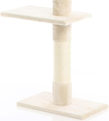 Котячий будиночок-крізьбаум Fudajo, 230–276 см, бежевий, з сизалю, 4 рівні