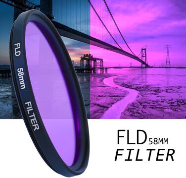 Набір фільтрів для камери Docooler: UV, CPL, FLD, ND 58mm – аксесуари для фотографії
