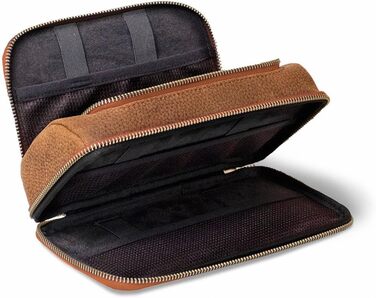 Cable Bag, Cable Organizer, Cable Case, Tech Pouch, Organizer Bag, Universal Pouch - Model 021 (Cognac)