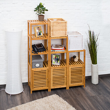 Relaxdays Bamboo Birdcage with Door