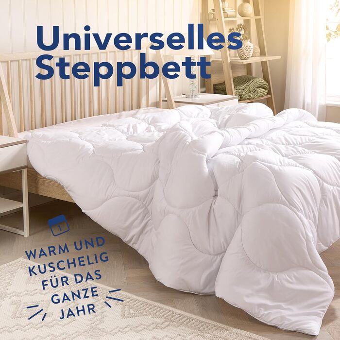 Ковдра John Cotton New Way 200x220: дихаюча, для алергіків, сертифікат Oeko-Test | Ковдра 200x220 см | Підходить для весни та осені