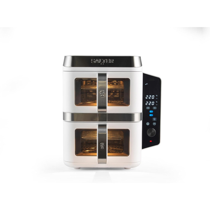 Фритюрниця Salter VertiCook View з вертикальною подвійною шухлядою, 9л, 12 функцій, без PFAS