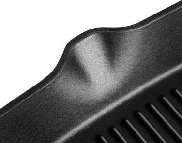 Чавунна гриль-сковорода Springlane 26 см емальована сіра - для всіх плит, включаючи індукцію