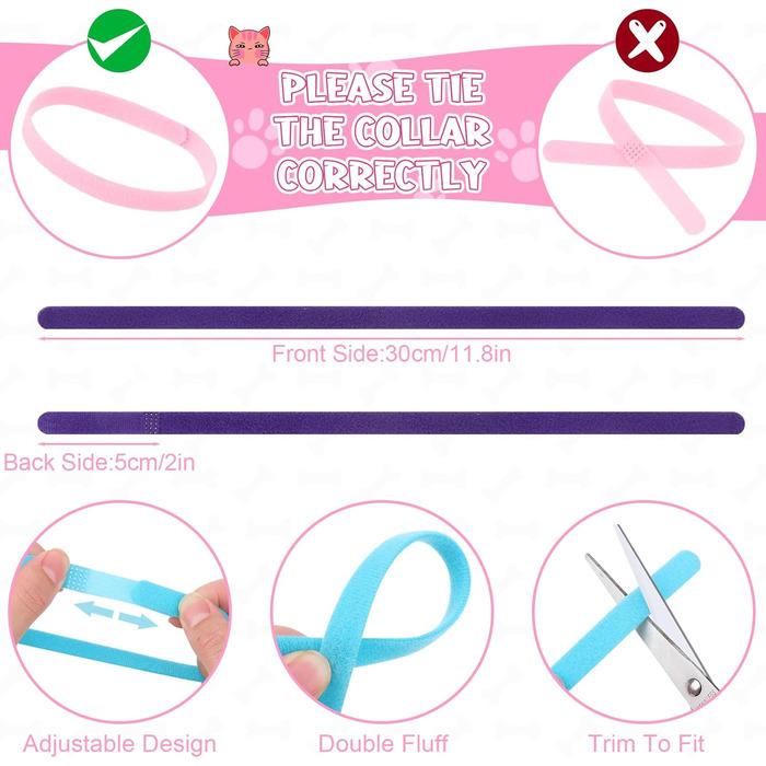 Набір повідків та нашийників для собак JieyueJewelry (36 шт.) з швидкою застібкою, регульовані, з принтом лапки, нейлон, для цуценят та маленьких собак