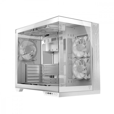 Корпус Modecom VOLCNO PANORAMA APEX ARGB Midi Tower, білий