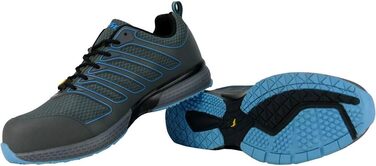 Черевики робочі Goodyear S1P/SRA/HRO для чоловіків, металозахист відсутній, підошва з верстатової гуми, розмір 43 EU, сірі та сині