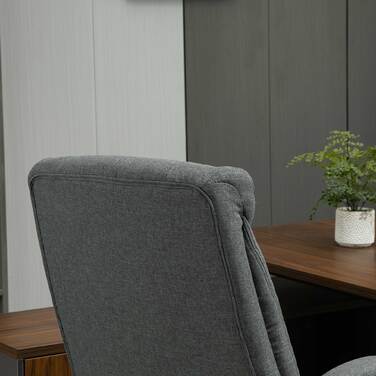 Vinsetto Ergonomic Office Chair, Height Adjustable with Rocking Function in Grey for Office and Home Office