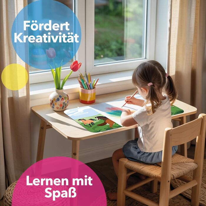 Підкладка на стіл для дітей Lineo® з сонячною системою, 80x40 см