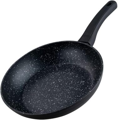 Набір сковорідок Fackelmann Marble 20 см та 24 см з антипригарним покриттям, з 90% переробленого алюмінію, ергономічні ручки, індукційні сковороди для смаження та тушкування (без PFAS)