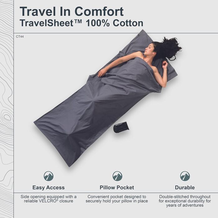 Вкладиш у спальник кокон Cocoon MummyLiner з бавовни