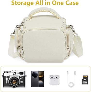 Сумка для камери Ainiv, DSLR/SLR, сумісна з Canon, Nikon, Sony, водонепроникна, зелена/бежева