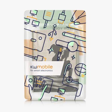 Чохол-книжка kwmobile для Tolino Vision 1/2/3/4 HD - Чохол для eReader з малюнком 