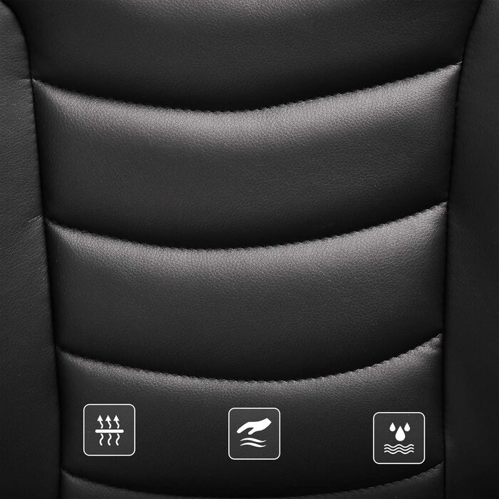 Крісло офісне SONGMICS, ергономічне, регульоване, чорне, OBG21B, 52 x 53 x 122 см