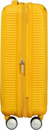 Чемодан American Tourister Soundbox Spinner - Розширюваний ручний багаж, 55 см, 35.5/41 л, жовтий (Golden Yellow)