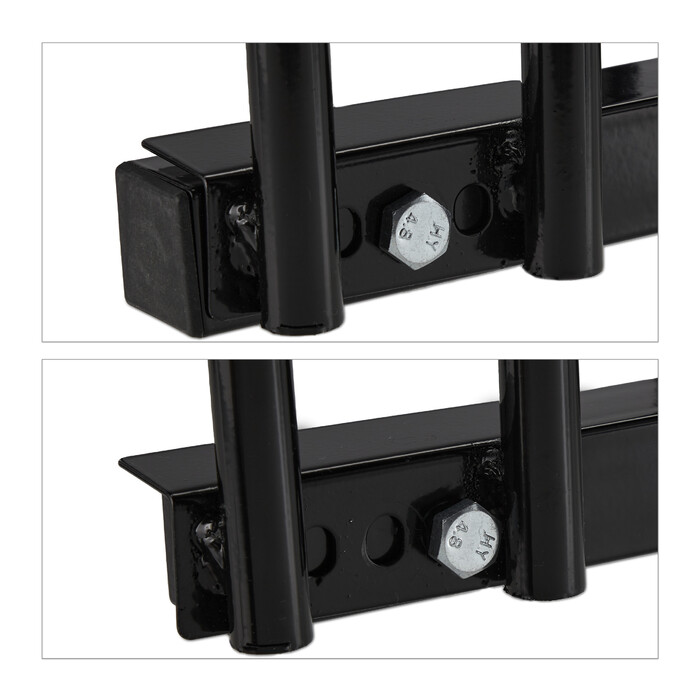 Relaxdays Black Bicycle Stand for 4 Bikes