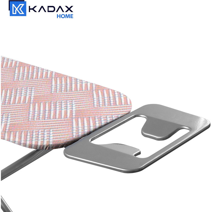 Праскадошка KADAX з термостійкою підставкою для праски, складана, регульована по висоті, міцний стіл для прасування з стійкими ніжками, лососевий колір
