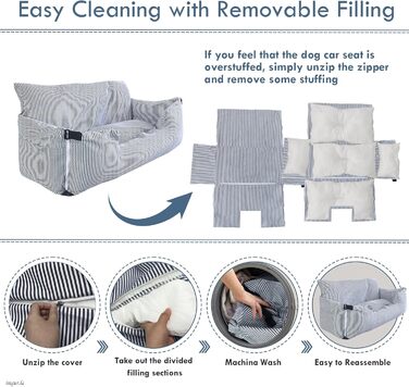 Автомобільний лежак для собак великих порід до 36 кг, з кріпленнями та неслизькою підкладкою