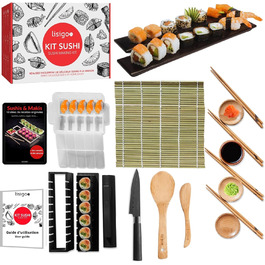 Набір для приготування суші: килим, ніж, палички, форми для ролів та макі. Ідеальний подарунок для жінок та чоловіків