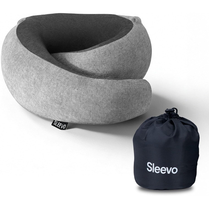 Подушка для шиї з капюшоном та піною з пам'яті - 