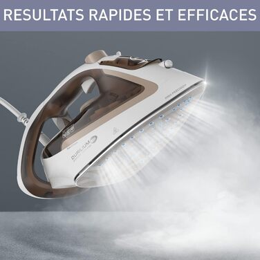 Праска Calor Easygliss Eco, 2800 Вт, 50 г/хв (пар), 240 г/хв (парний удар), Durilium Airglide, виготовлена у Франції, FV5780C0