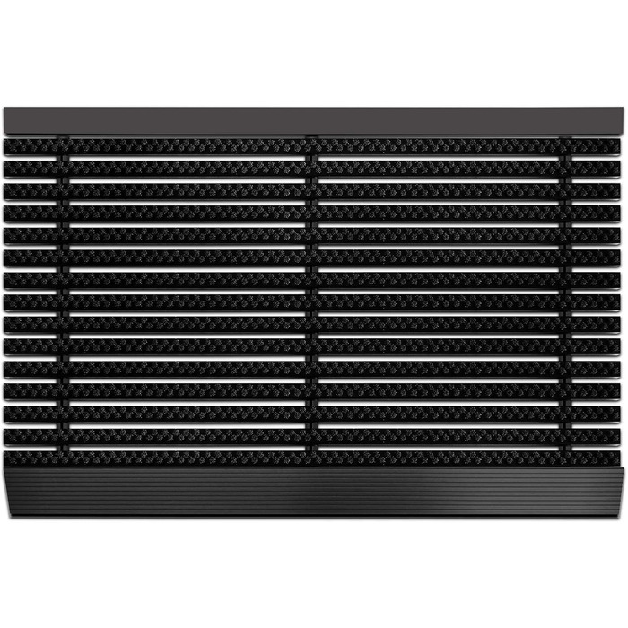 Примісний та вуличний килимок для очищення взуття Floordirekt Power Brush, чорний, 60 x 90 см