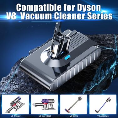 Замінний акумулятор BATTOOL V10 6000mAh для пилососів Dyson V10/SV12 (з фільтром та щіткою)