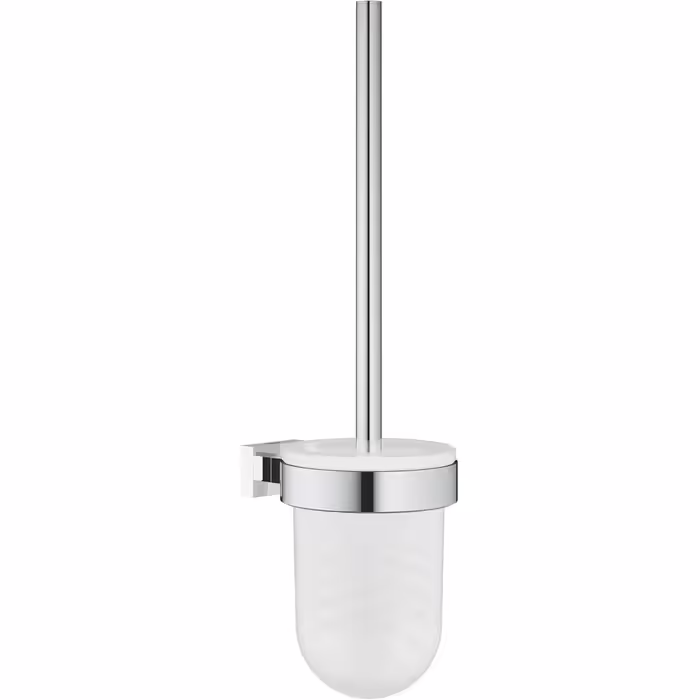 Essentials Cube | WC Brush Holder | chrome | 40513001 & Essentials | Toilet Paper Holder | 40507001