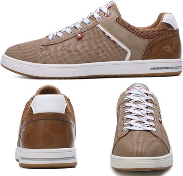 ARRIGO BELLO Кросівки чоловічі бізнес/повсякденні, легкі, для ходьби, бігу, спорту, розмір 41-46 (45 EU, Колір: Коричневий)