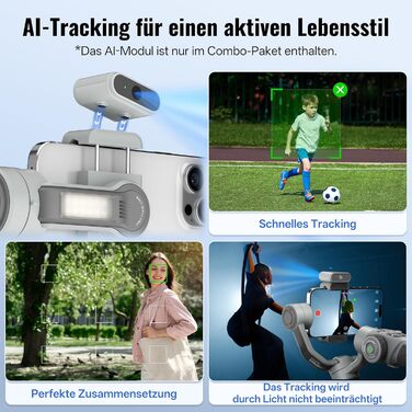 ZHIYUN CINEPEER Smooth 5E - Стабілізатор для смартфона з підсвічуванням та штативом (3-осьовий)