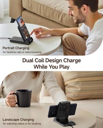 Бездротова зарядка SwanScout 703S 3-в-1 для Samsung Galaxy S25/S24/Fold 7, Watch 8/8 Classic/Ultra, Buds (без адаптера)