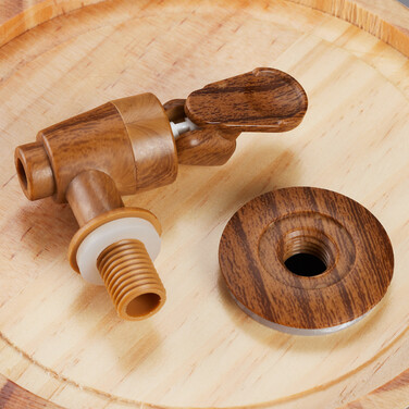 Relaxdays Wooden Schnapps Barrel