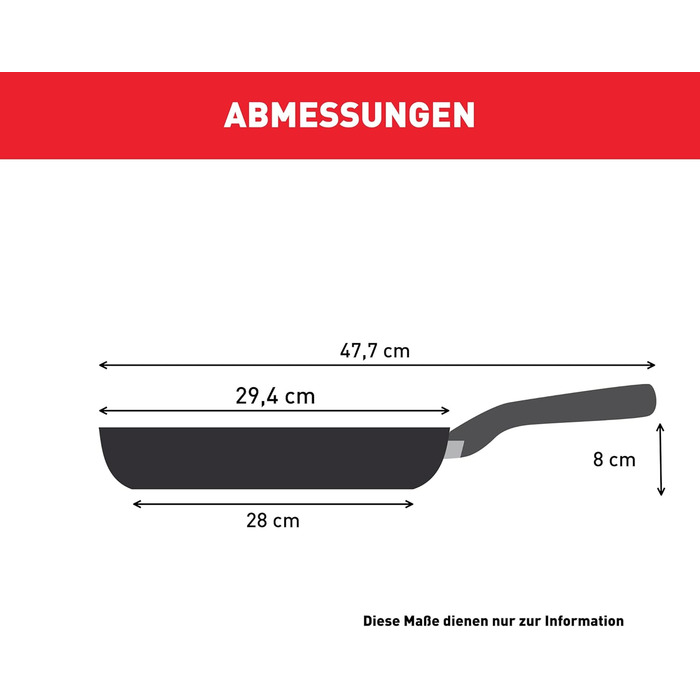 Сковорода Tefal Infinite Induction 28 см з антипригарним покриттям та індикатором температури