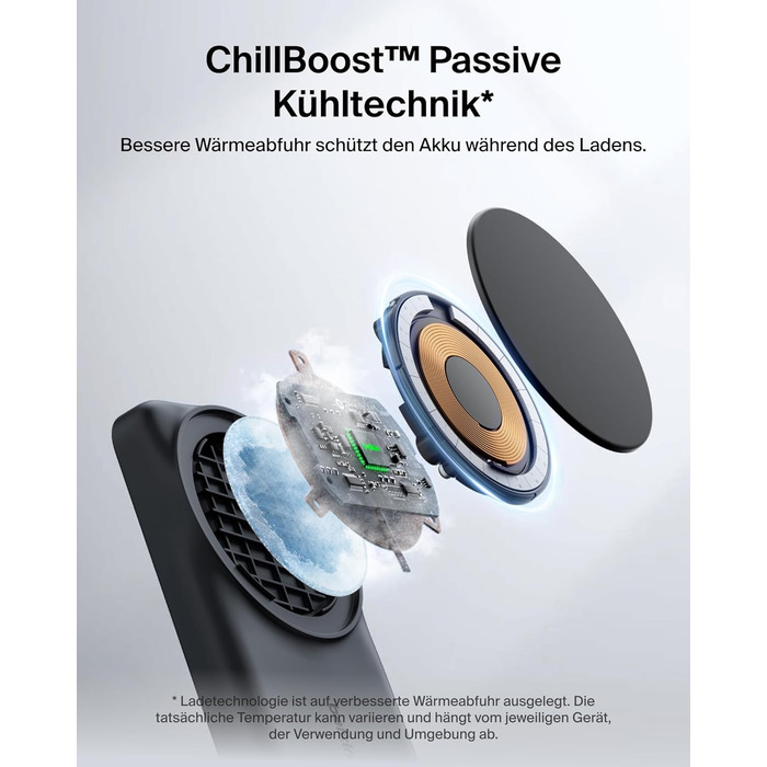 Зарядний станція Belkin UltraCharge 3 в 1 з Qi2.2, 25W, сумісна з MagSafe, для iPhone, AirPods, Apple Watch, Pixel, з адаптером 45W - Чорний