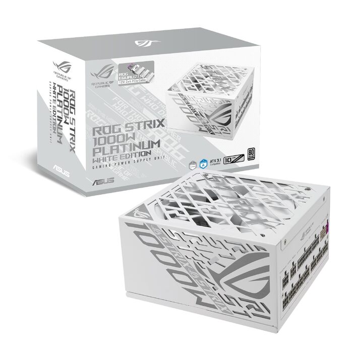 Блок живлення ASUS TUF Gaming Gold 1000W (ROG Strix Platinum Equalizer), білий