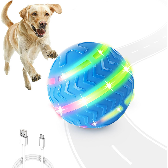 Інтерактивна LED-куля для собак ALL FOR PAWS: активна гра з підсвічуванням, USB-зарядка, для розваг та руху