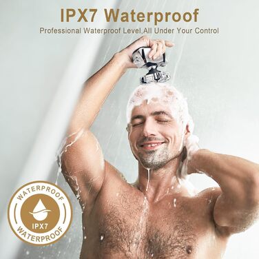 Електричний голчастий триммер Telfun для чоловіків з лисіючою головою, All-in-1 з бездротовою зарядкою, вологостійкий