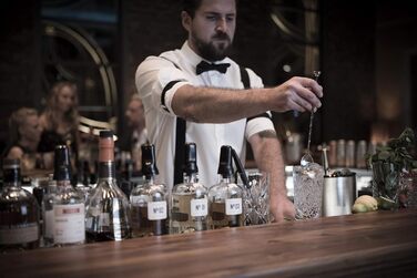 Барний аксесуар Buddy's Bar Barlöffel: барний інструмент з міді, 27 см, з товстим стійким держаком та пестиком