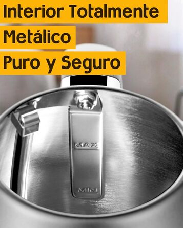 Hazel Quinn Kettle Retro Vintage Design Stainless Steel, BPA-Free, Automatic Shut-Off, Water Temperature Indicator, Strix Controller, Dry Boil Protection, 2200 W, Gold-Gray