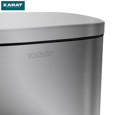 Відро для сміття Karat Silber 30л з нержавіючої сталі для кухні - система сортування відходів (Dustin)