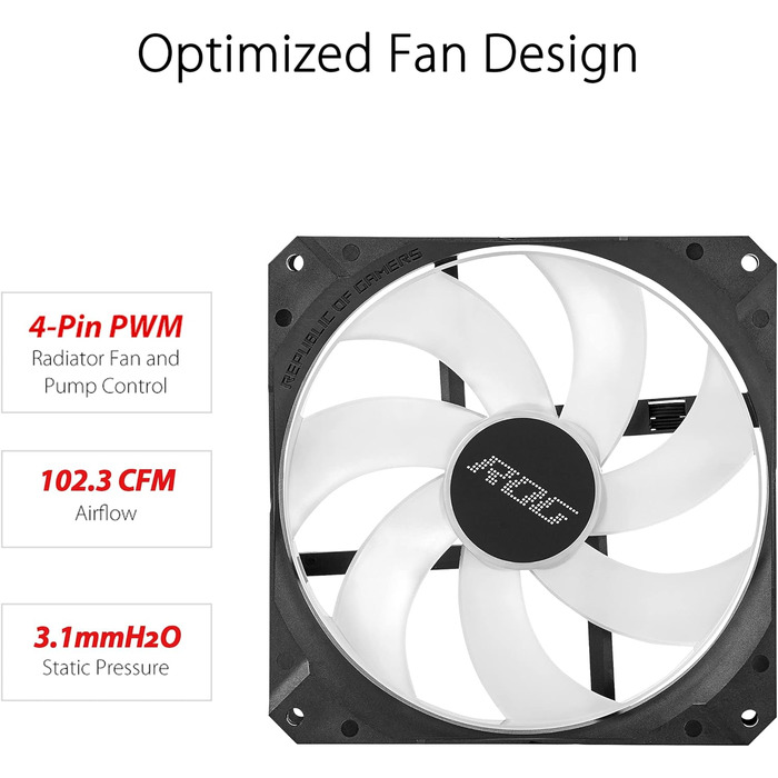 Система водяного охолодження ASUS ROG Strix LC II 280 ARGB, 280 мм, чорний колір