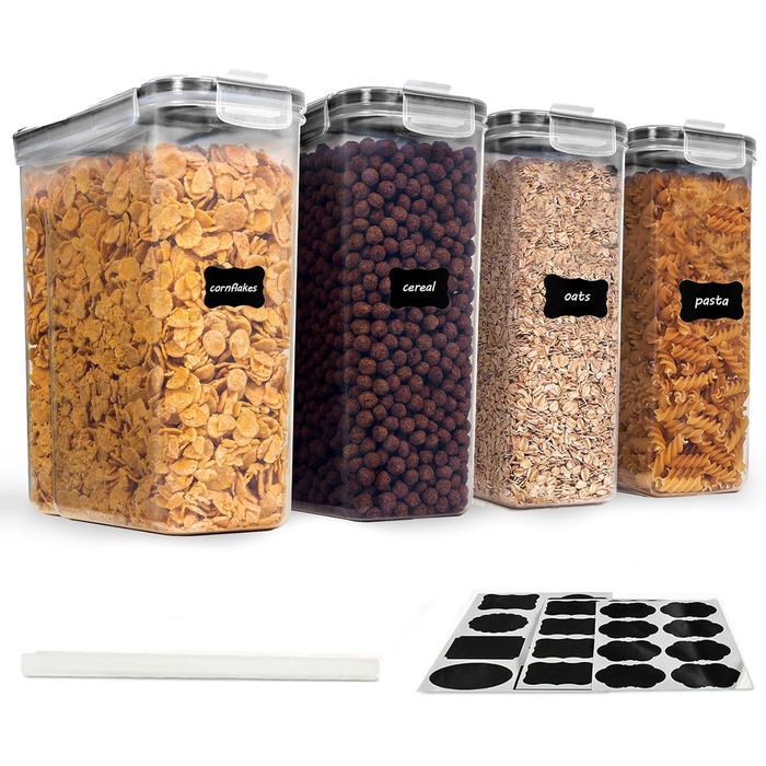 Набори контейнерів для зберігання Caliyo з кришкою, герметичні, для кухні, 4 шт.